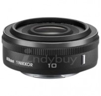 NIKON 1 NIKKOR 10mm f/2.8 LENS BLACK FOR 1 NIKON J1 AND V1 MIRROR LESS CAMERAS